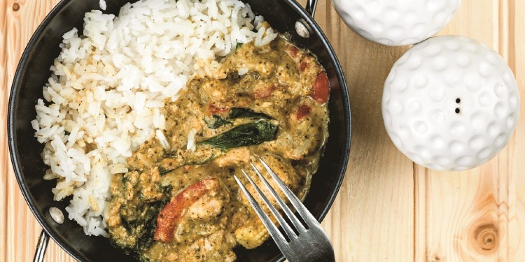 Green Curry Paste Exotic Food με κοτόπουλο και ρύζι - Images