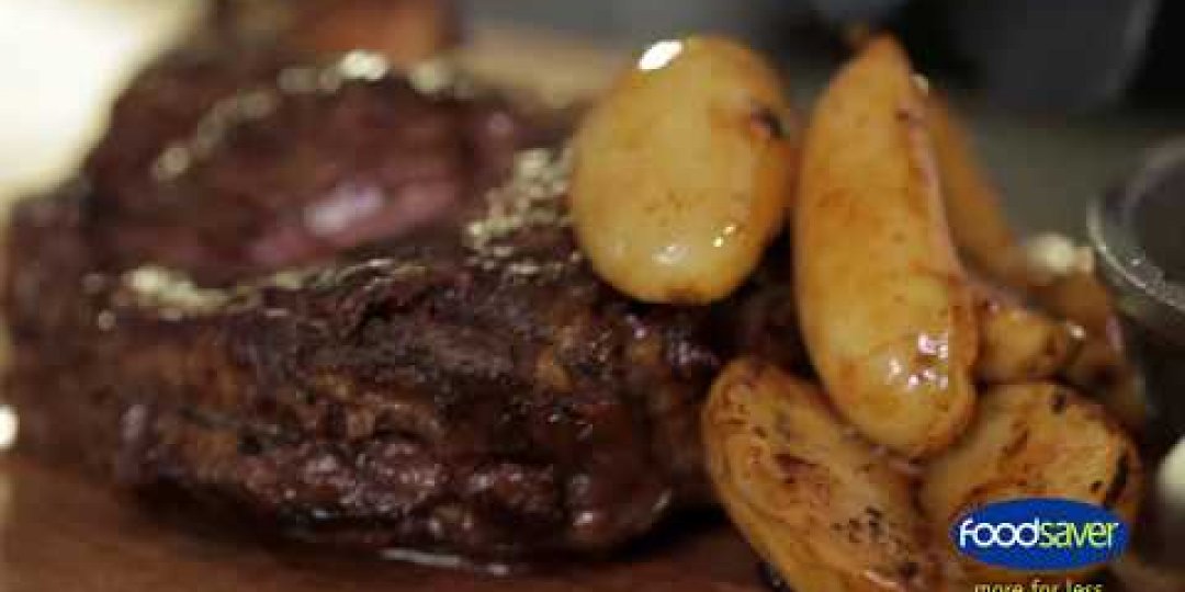 Cowboy steak με πατάτες και κουμανταρία - Κεντρική Εικόνα