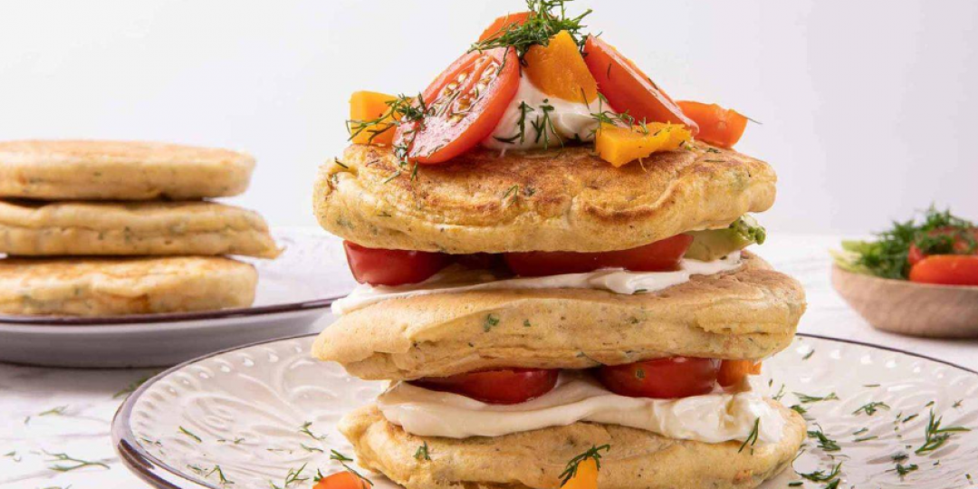 Αλμυρά vegan pancakes - Images