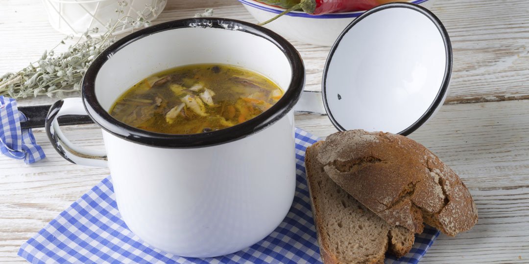 Χορτοφαγική σούπα με μανιτάρια  - Images