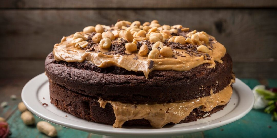 Νηστίσιμο κέικ σοκολάτας με φιστικοβούτυρο - Images