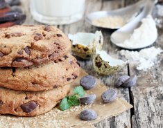 Σοκολατένια μπισκότα βρώμης με καρύδια  - Images